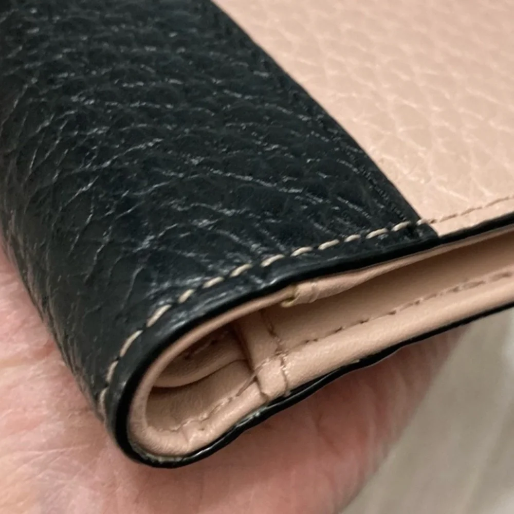 Kate spade pink black colorblock wallet